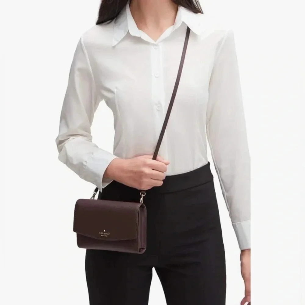 Kate Spade Laurel Way Winni Chocolate Cherry Crossbody Wallet